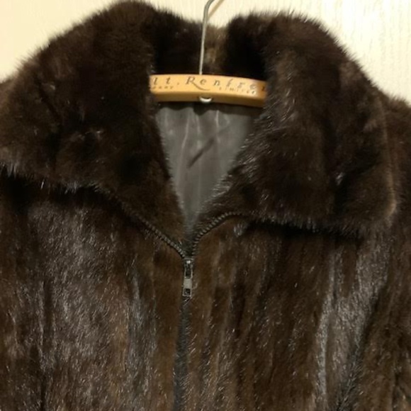 Source Unknown Jackets & Blazers - LIKE NEW! Women's Vintage Mink 3/4 Bomber Jacket - M/L